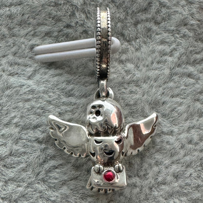 Charm Colgante Lechuza Hedwig Harry Potter Pandora Vista De Enfrente