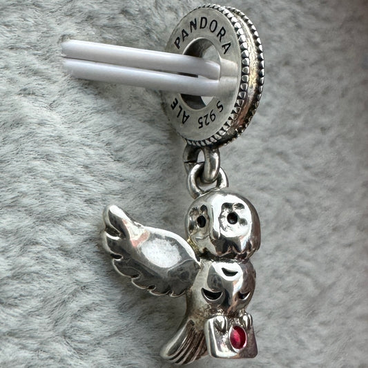 Charm Colgante Lechuza Hedwig Harry Potter Pandora Vista Frontal