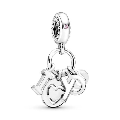 Charm Colgante Letras Te Amo I Love You Pandora