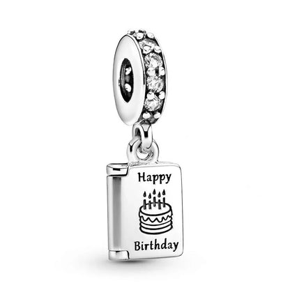 Charm Colgante Libro Que Se Abre Feliz Cumpleaños Pandora