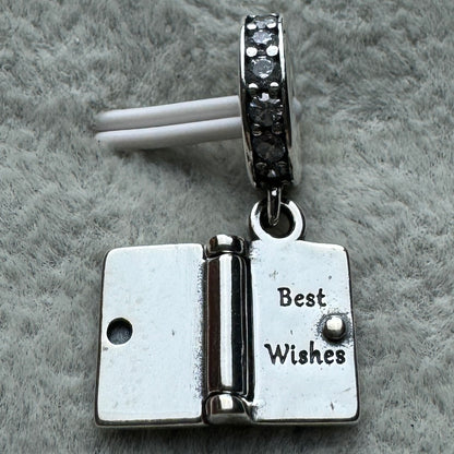 Charm Colgante Libro Que Se Abre Feliz Cumpleaños Pandora Vista Del Interior