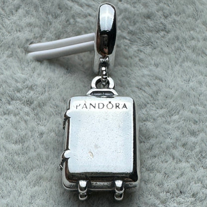 Charm Colgante Maleta De Viaje Que Se Puede Abrir Pandora Vista Desde Atrás