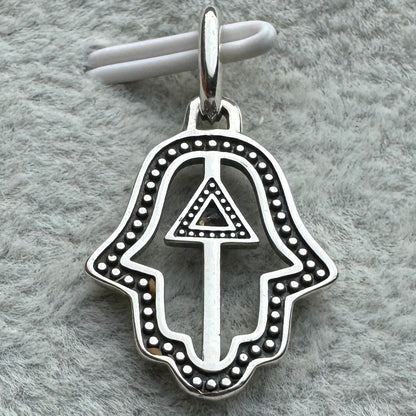 Charm Colgante Mano De Hamsa O Fátima 2 Pandora Vista Desde Atrás