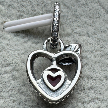 Charm Colgante Manzana Brillante Princesa Blanca Nieves Disney Pandora Vista Desde Atrás