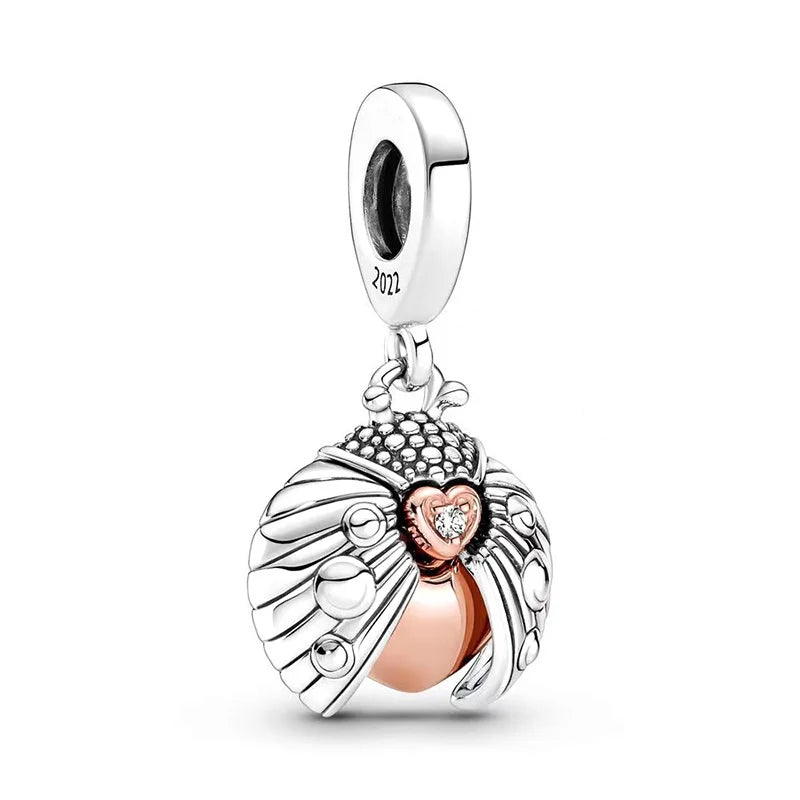 Charm Colgante Mariquita Y Corazón 2022 Pandora
