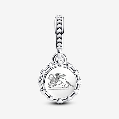 Charm Colgante Mascara Veneciana Y León Alado