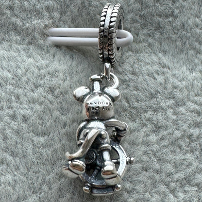 Charm Colgante Mickey Marinero Pandora Vista Desde Atrás