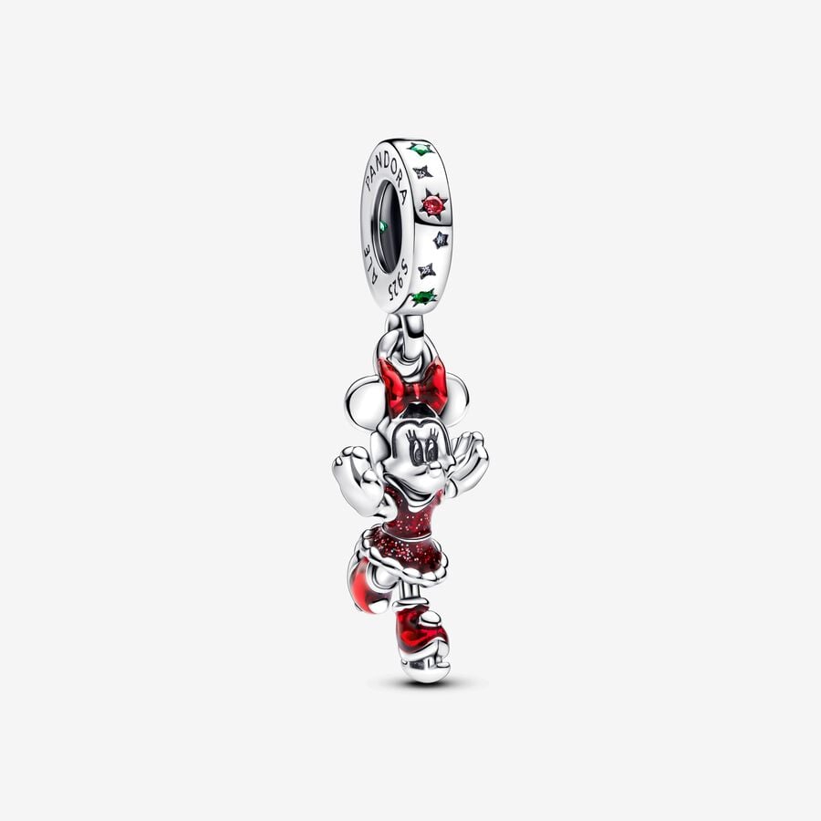 Charm Colgante Minnie Patinando Sobre Hielo Disney Pandora