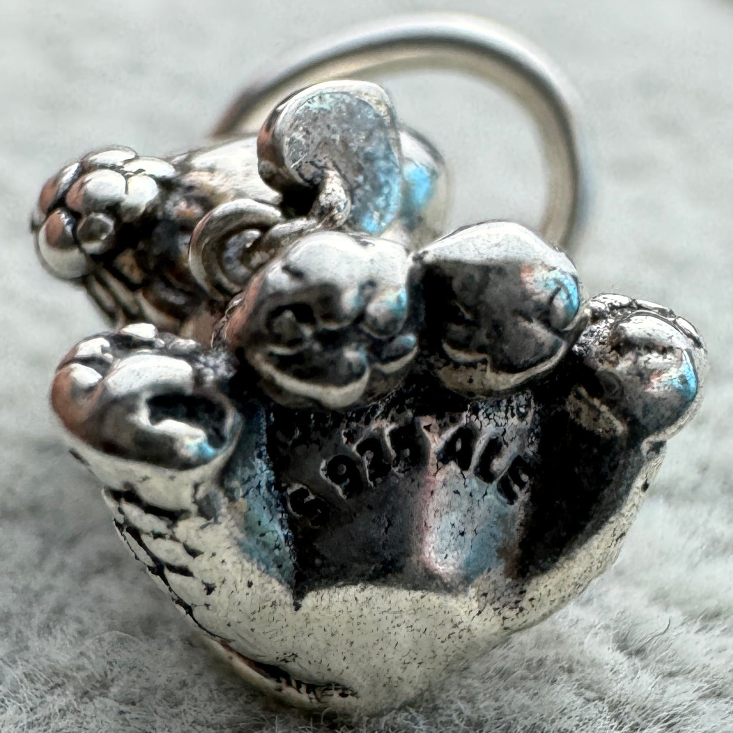 Charm Colgante Perro Poodle Pandora Vista Desde Abajo