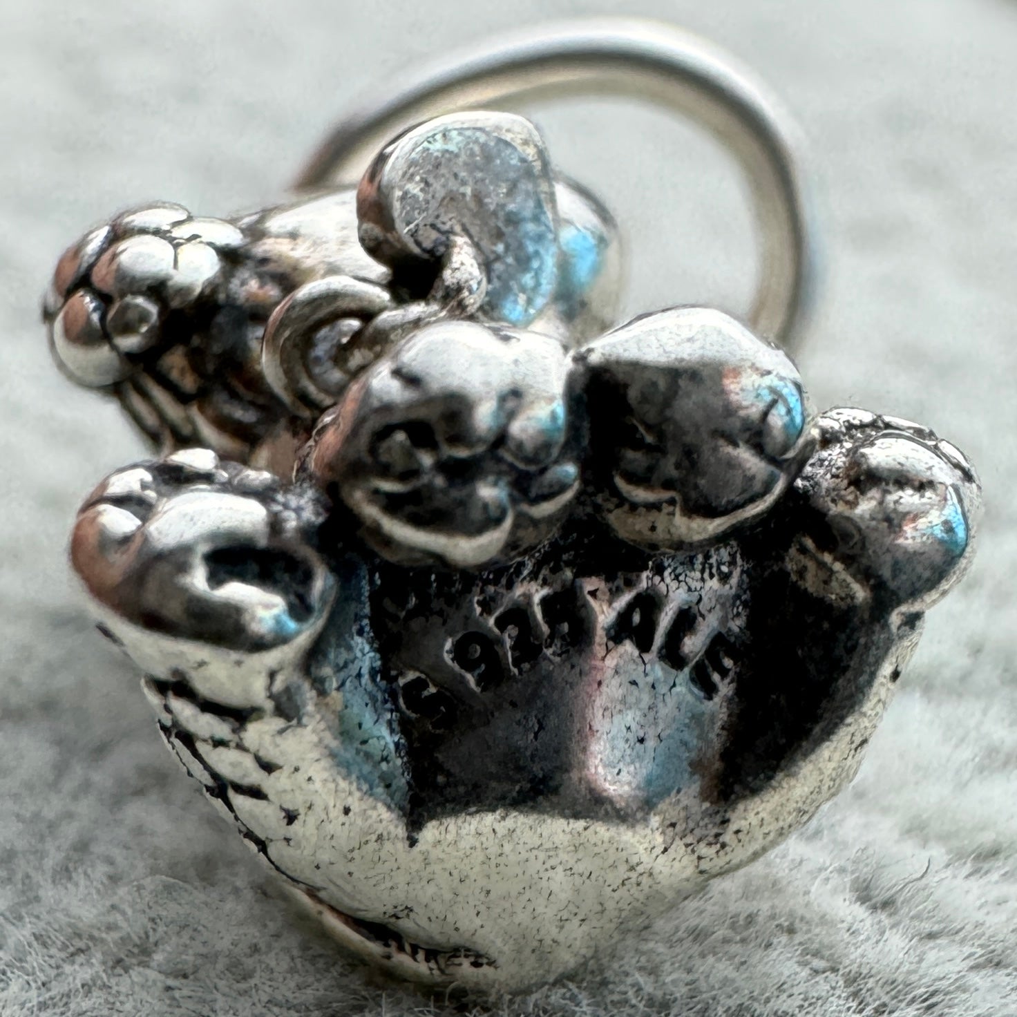 Charm Colgante Perro Poodle Pandora Vista Desde Abajo