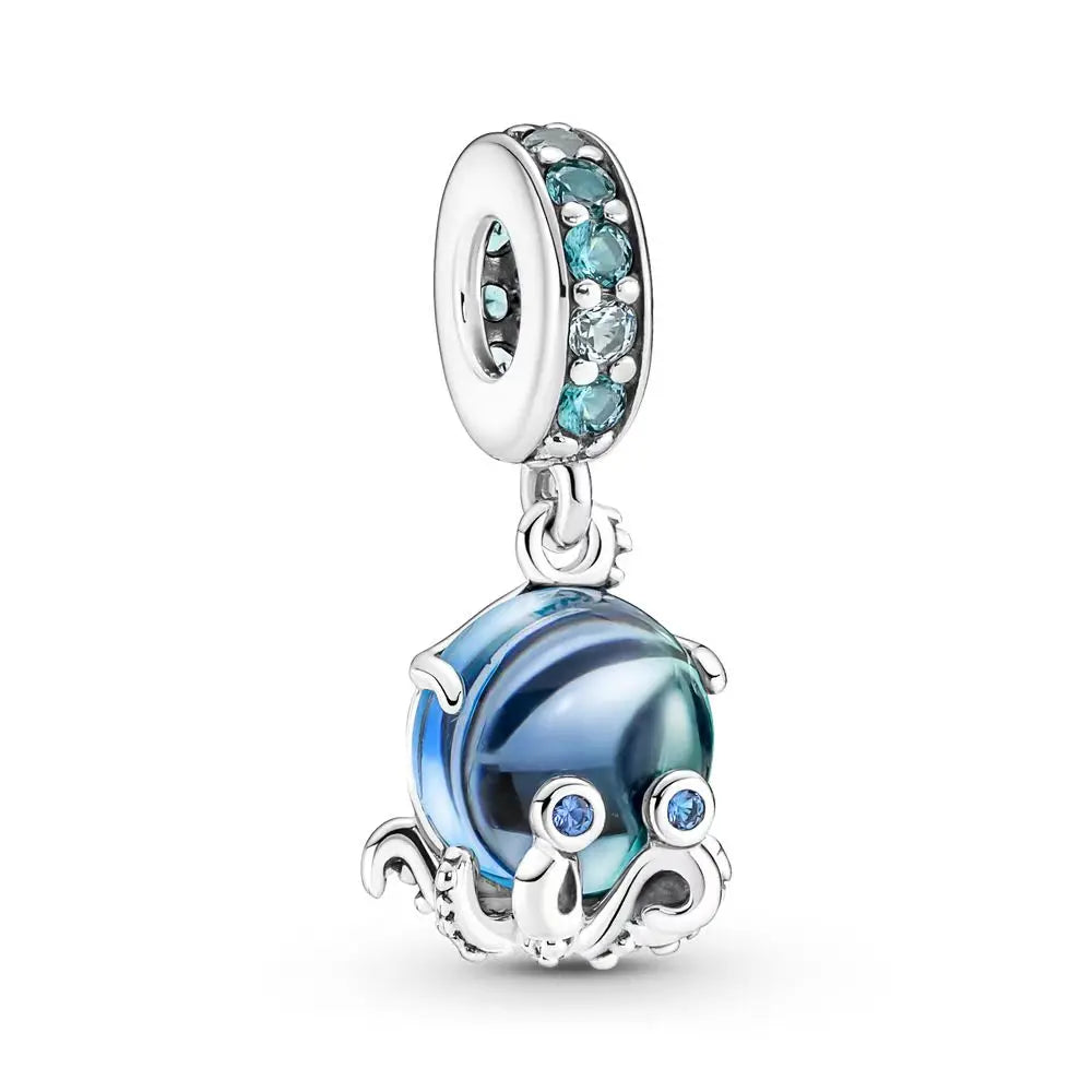 Charm Colgante Pulpo Cristal De Murano Pandora 4