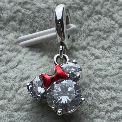 Charm Colgante Silueta Minnie Mouse Brillante Disney Pandora Vista Frontal