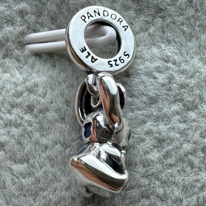 Charm Colgante Stitch Con Palomitas Disney Pandora Vista Del Costado