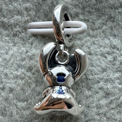 Charm Colgante Stitch Con Palomitas Disney Pandora Vista Desde Atrás