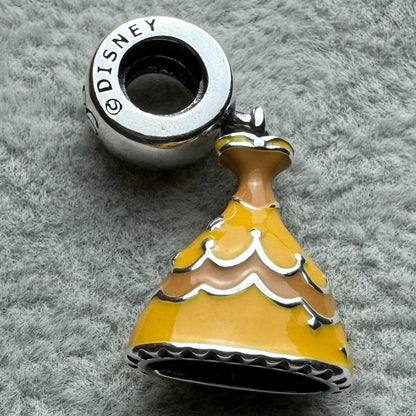 Charm Colgante Vestido Princesa Bella Disney Pandora Vista Del Costado