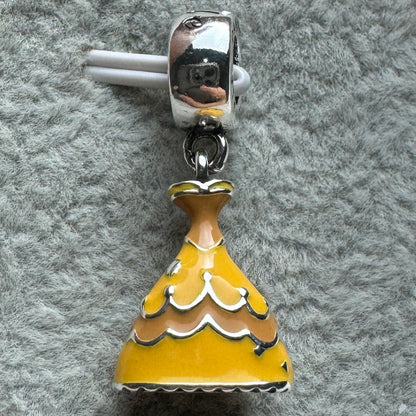 Charm Colgante Vestido Princesa Bella Disney Pandora Vista Desde Atrás