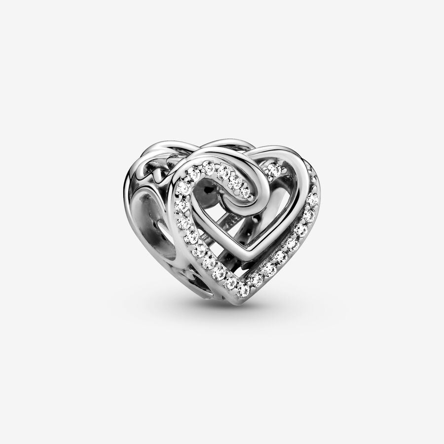 Charm Corazón Brillante Entrelazado Pandora