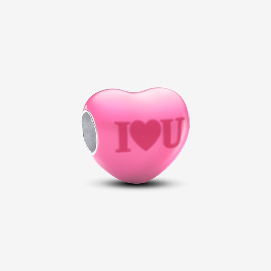 Charm Corazón Rojo A Rosa Mensaje Oculto Que Cambia De Color Pandora Tono Rosa