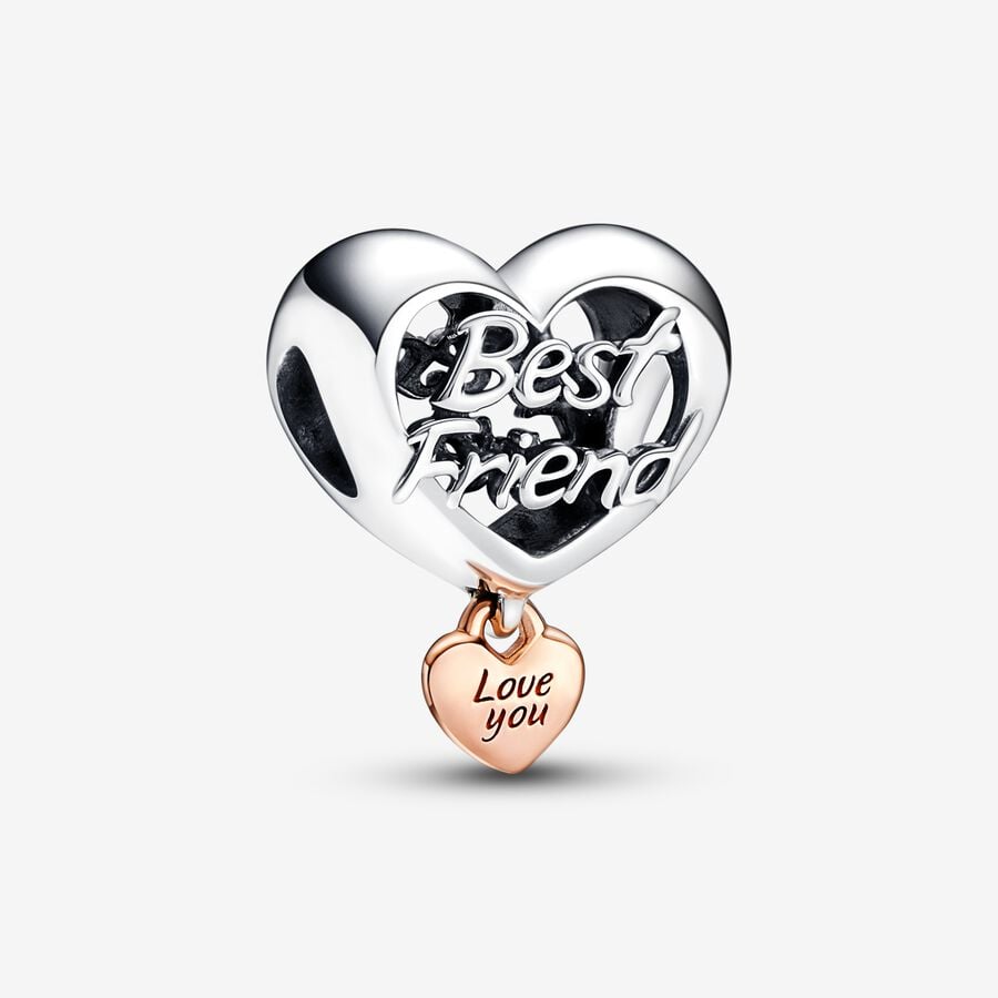 Charm Corazón Te Quiero Best Friend Mejor Amig Pandora
