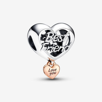 Charm Corazón Te Quiero Best Friend Mejor Amig Pandora