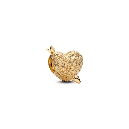 Charm Corazón Cupido Dorado