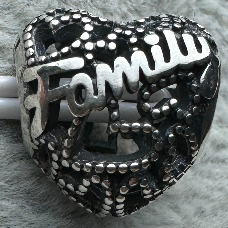 Charm Corazón Familia Family Pandora Vista Desed Atrás