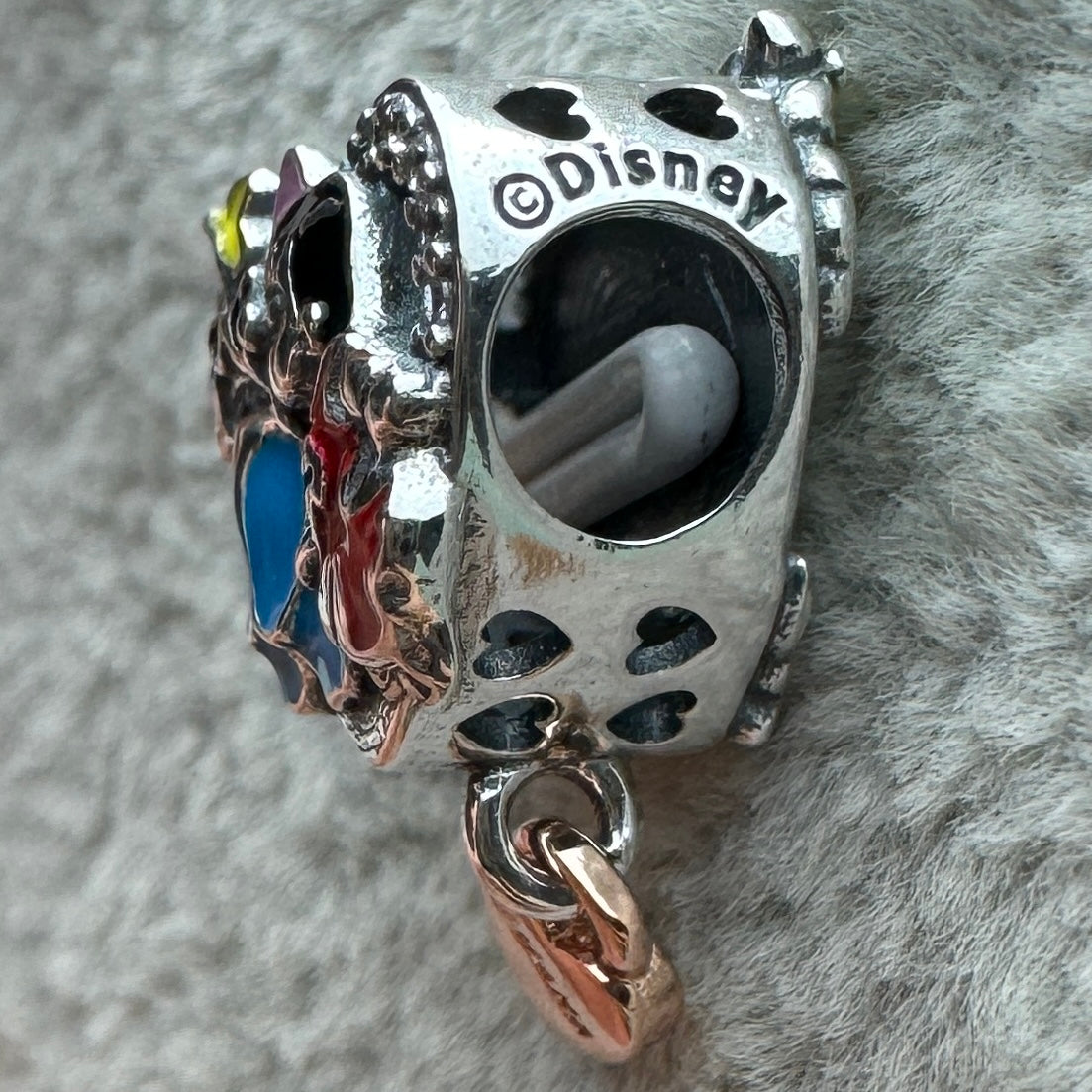 Charm Corazón Lilo Y Stitch Disney Pandora Vista Lateral