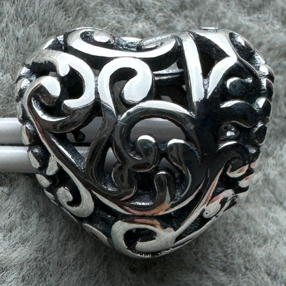 Charm Corazón Naturaleza Pandora Vista Desde Atrás