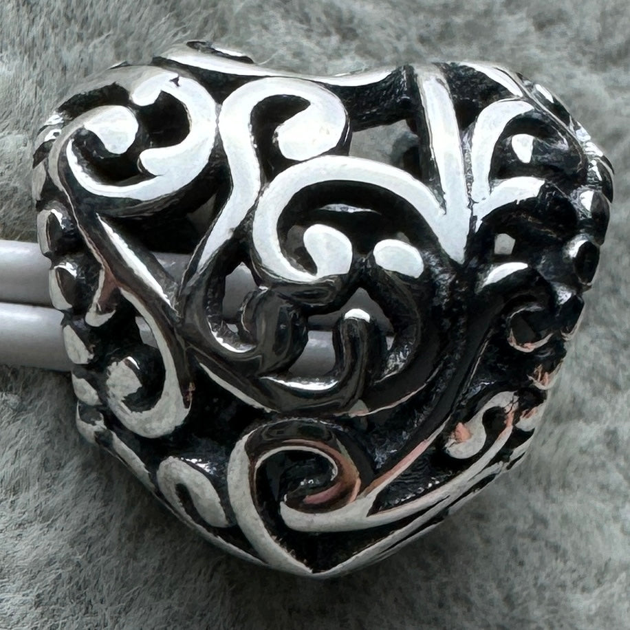 Charm Corazón Naturaleza Pandora Vista Frontal