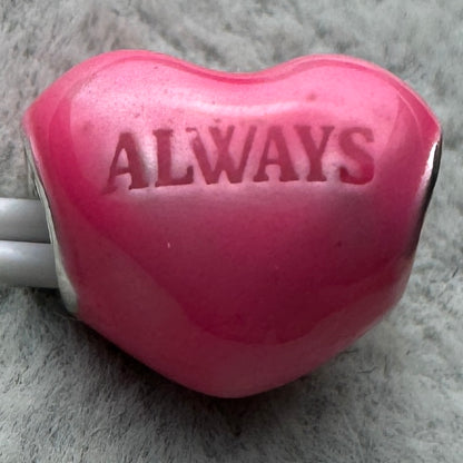 Charm Corazón Rojo A Rosa Mensaje Oculto Que Cambia De Color Pandora Vista Desde Atrás Rosa