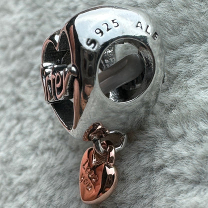 Charm Corazón Te Quiero Hermana Pandora Vista Lateral