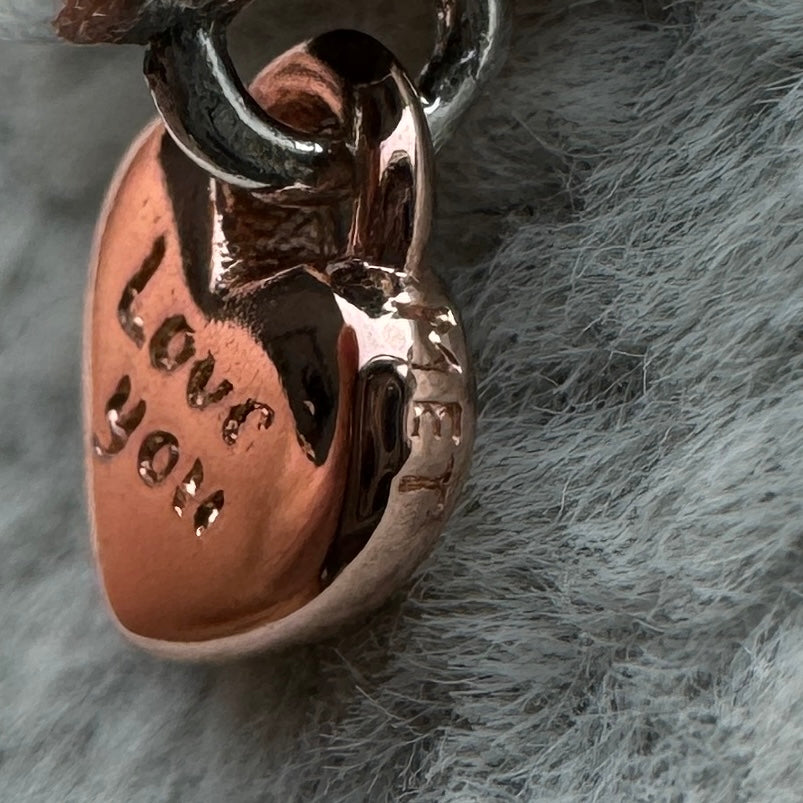 Charm Corazón Te Quiero Hija Pandora Vista Del Corazón De Abajo