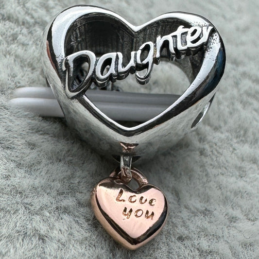 Charm Corazón Te Quiero Hija Pandora Vista Frontal