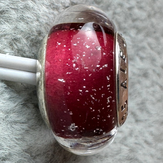 Charm Cristal De Murano Rojo Princesa Blanca Nieves Disney Pandora Vista Frontal