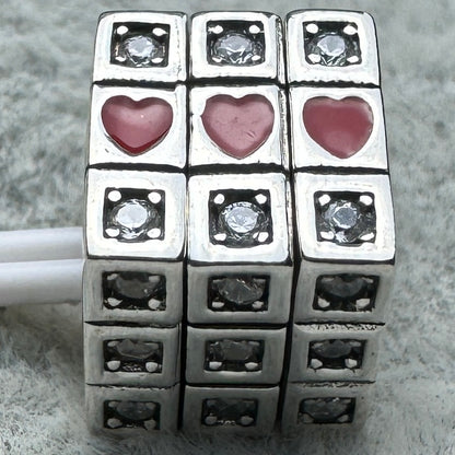Charm Cubo Love Giratorio Pandora Vista Desde Atrás