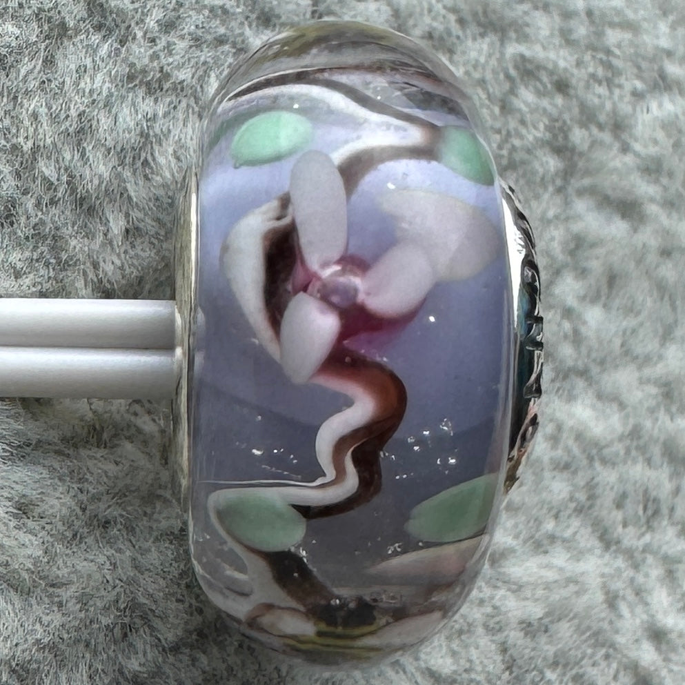 Charm De Cristal De Murano Abejas Pandora Vista Desde Atrás