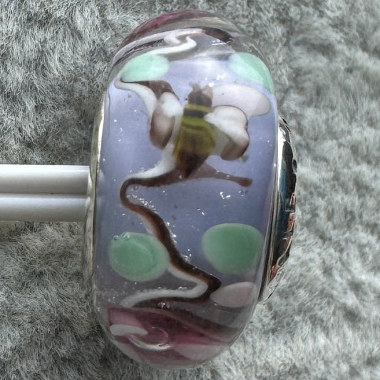 Charm De Cristal De Murano Abejas Pandora Vista Frontal