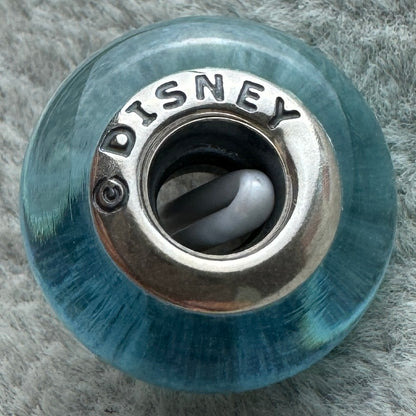 Charm De Cristal De Murano Azul Princesa Elsa Frozen Disney Pandora Vista Lateral