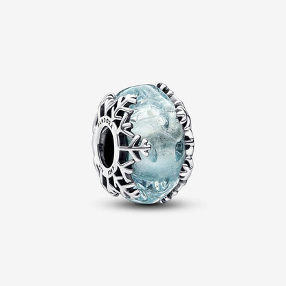 Charm De Cristal De Murano Copo De Nieve Pandora
