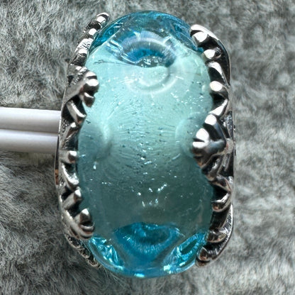 Charm De Cristal De Murano Copo De Nieve Pandora Vista Frontal