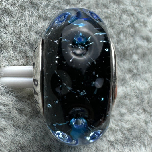 Charm De Cristal De Murano Océano Azul Pandora Vista Frontal