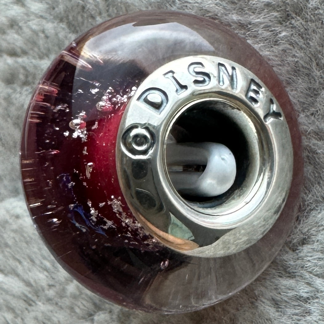 Charm De Cristal De Murano Rojo De Princesa Anna Frozen Disney Pandora Vista Lateral