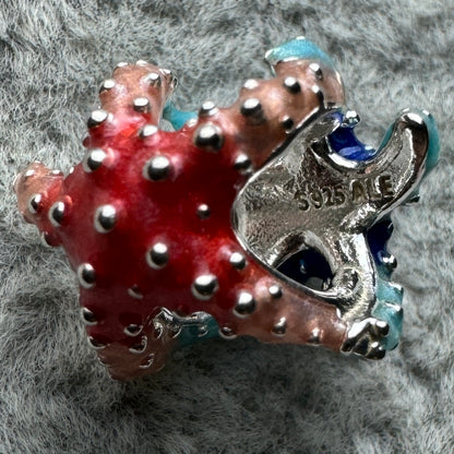 Charm Estrella De Mar Colorida Pandora Vista Lateral