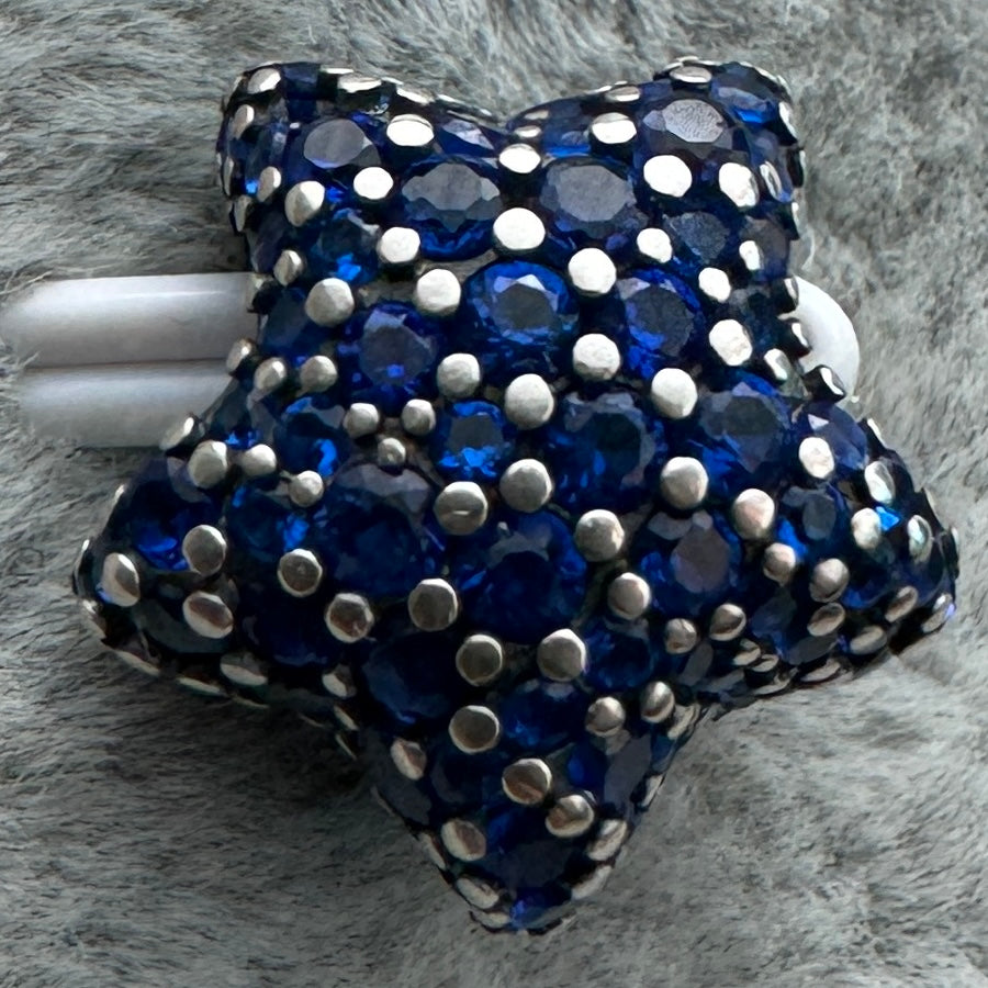 Charm Estrella Pavé Azul Pandora Vista Frontal
