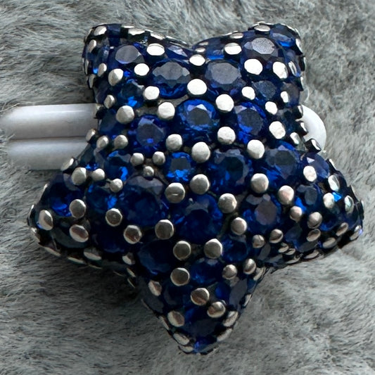 Charm Estrella Pavé Azul Pandora Vista Frontal