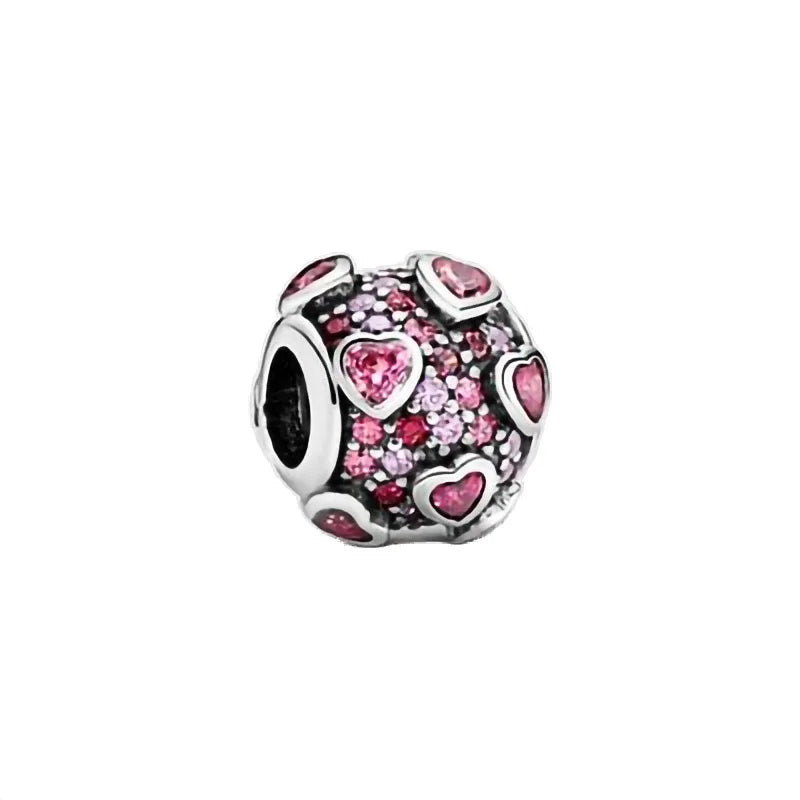 Charm Explosión De Amor Rojo Brillante Pandora
