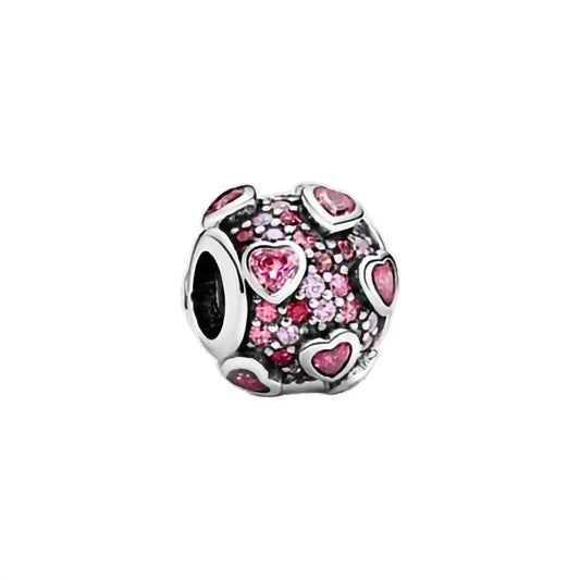 Charm Explosión De Amor Rojo Brillante Pandora