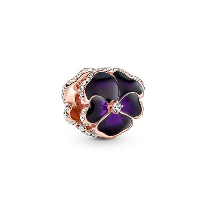 Charm Flor Pensamiento Morada Pandora