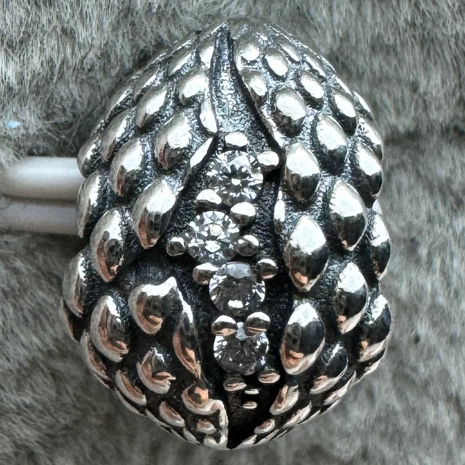 Charm Huevo De Dragón Brillante De Juego De Tronos Game Of Thrones Pandora Vista Frontal