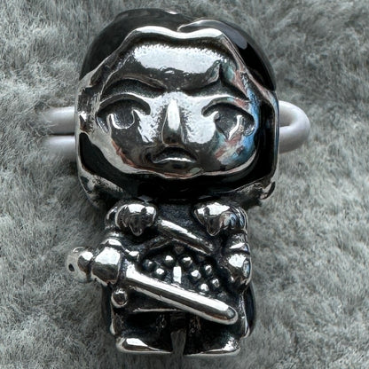 Charm Jon Snow De Juego De Tronos Game Of Thrones Pandora Vista Frontal